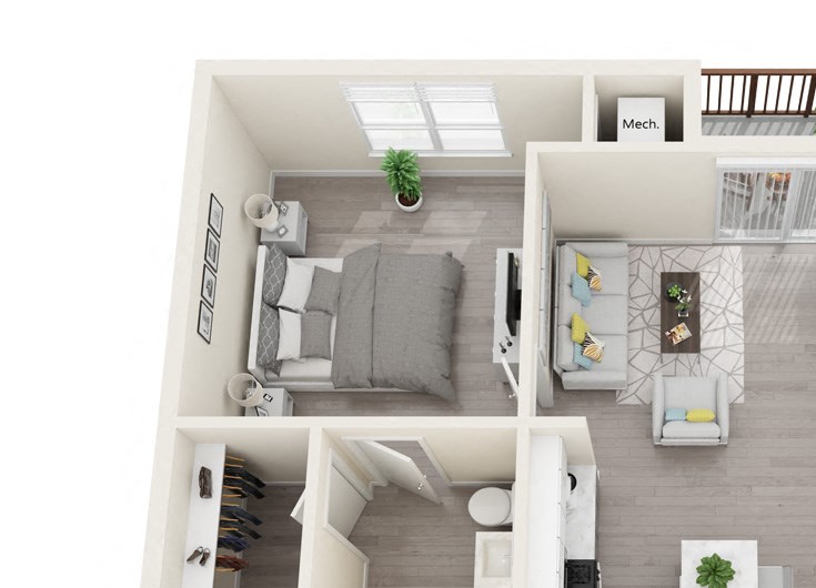 Two Bedroom and Two Bath